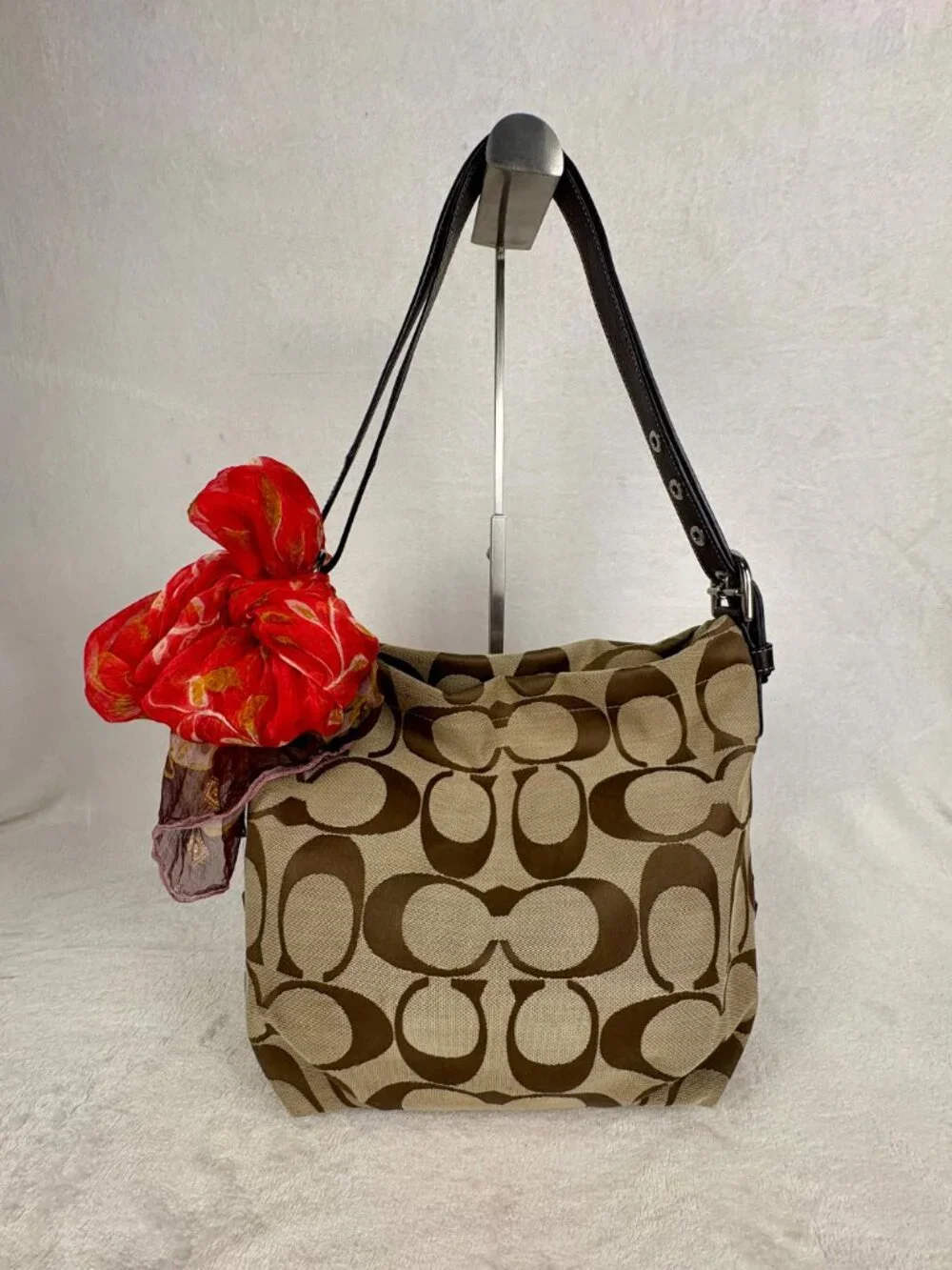 Coach Vintage Y2K Signature Canvas Hobo